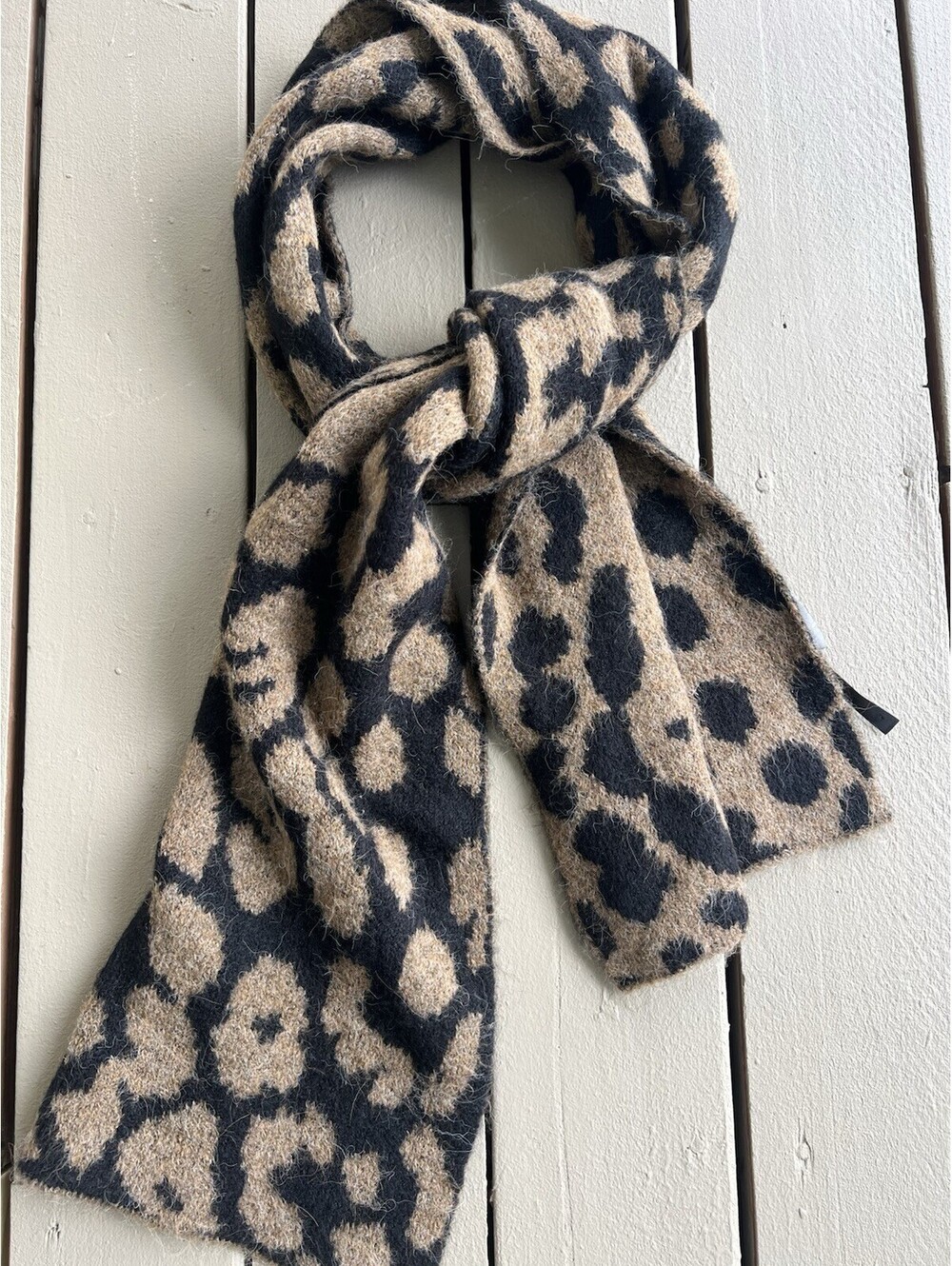 Anthropologie Leopard Print Scarf  Neutral Animal Print Wrap Soft Large Shawl.